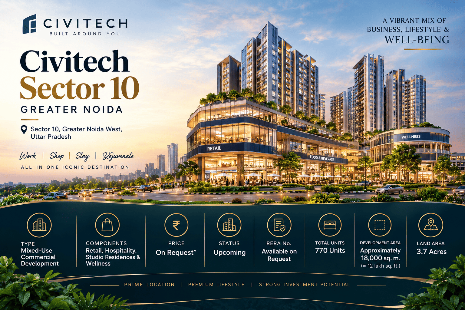 Civitech Sector 10 Greater Noida - Mixed-Use Commercial Project